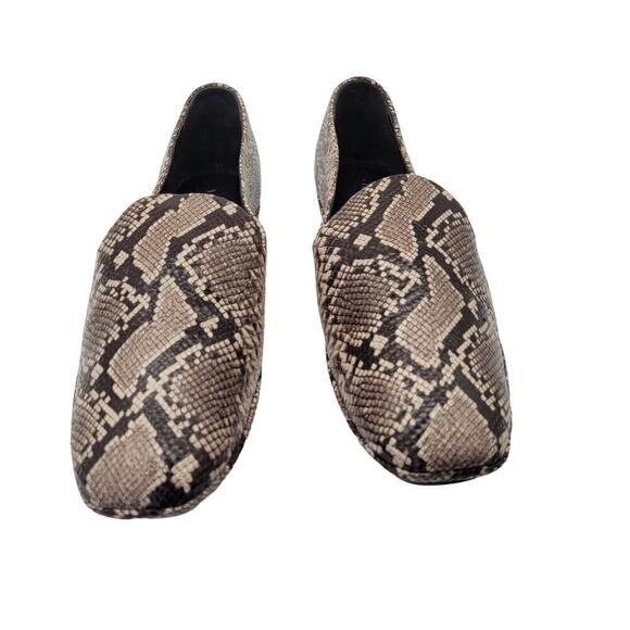 New Vince Paz Loafers Women's Size 8M Snakeskin Print Ballet Flats Slip On Low - Picture 7 of 9